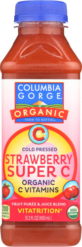 Columbia Gorge Organic Juice Cld Prsd Strwbry Sc
