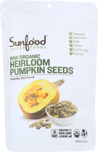 Sunfood Superfoods Pumpkin Seeds Heirlom Org