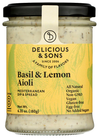 Delicious And Sons Aioli Grlc Basil Lemon