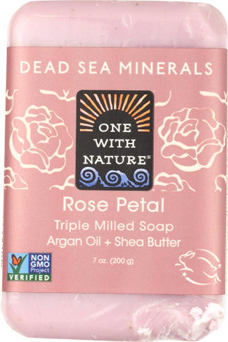 One With Nature Soap Bar Rose Petal