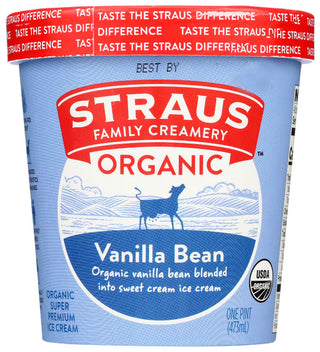 Straus Ice Cream Vanilla Bean