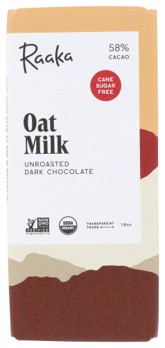 Raaka Chocolate Bar Choc Oat Milk Org