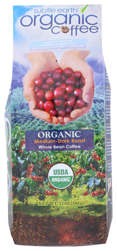 Subtle Earth Organic Coffee Whole Bean Medium