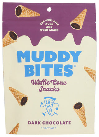 Muddy Bites Snck Wflcn Dark Chocolate