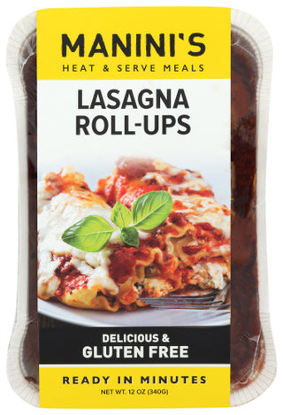 Maninis Gluten Free Pasta Lasagna Roll Ups