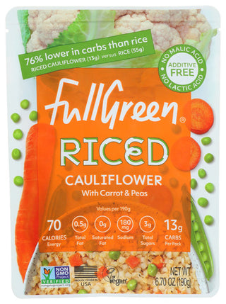 Fullgreen Riced Caulfwr Pea Carrot