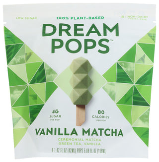 Dream Pops Bar Vanilla Matcha 4pk