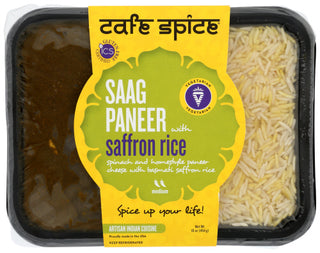 Cafe Spice Meal Saag Paneer Combo