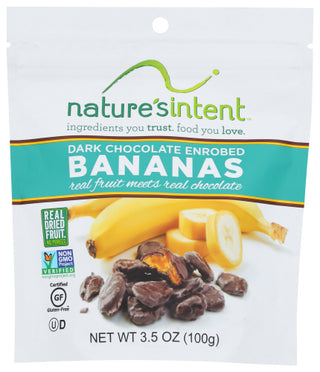 Natures Intent Bananas Drk Choc Covered