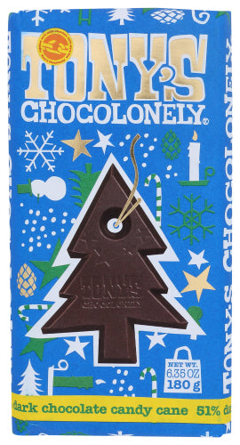 Tonys Chocolonely Bar Chc Drk 51 Candy Cane