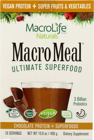 Macrolife Naturals Macromeal Vgn Choc Pkt