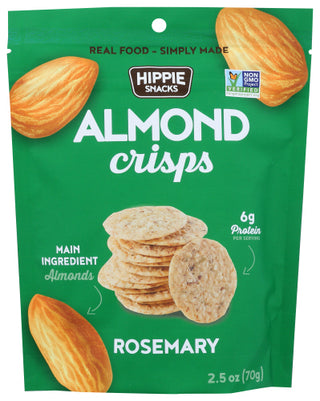 Hippie Snacks Crisps Almond Rosemary