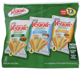 Sensible Portions Straw Vgge Multipak 12ct