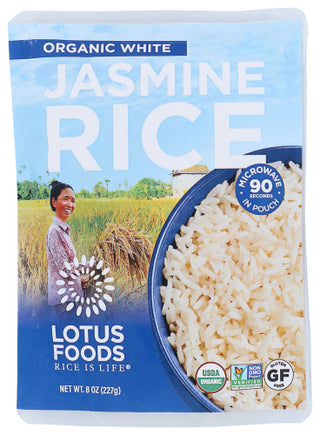 Lotus Foods Rice Jasmine White Org