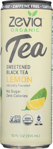 Zevia Tea Black Lemon Cf Org