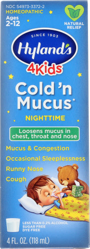 Hyland Kids Cold N Mucus Night