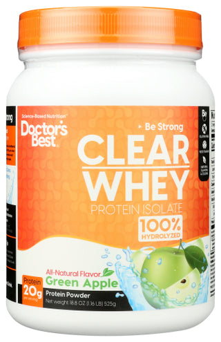 Doctors Best Whey Isolate Green Apple