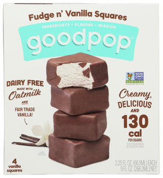 Goodpops Squares Fudge N Vanilla