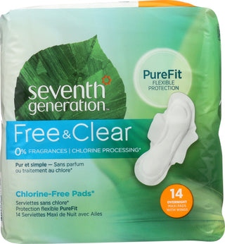 Seventh Generation Pad Maxi Ovrnght Wing