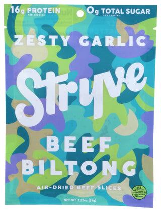 Stryve Protein Snacks Biltong Sliced Zsty Grlic