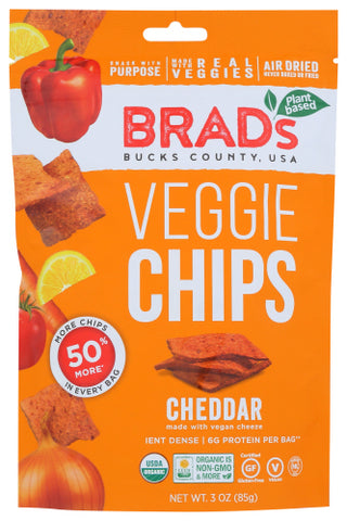 Brads Plant Based Chip Cheddar