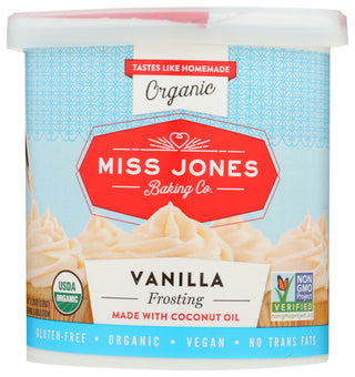 Miss Jones Baking Co Frosting Vanilla Org