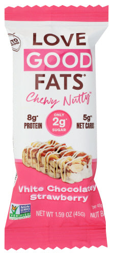 Love Good Fats W Choc Strawbery Nut Bar