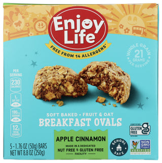 Enjoy Life Bar Brkfst Oval Apple Cin