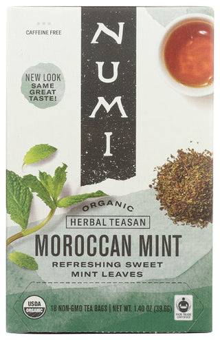 Numi Teas Tea Herb Moroccon Mint Org