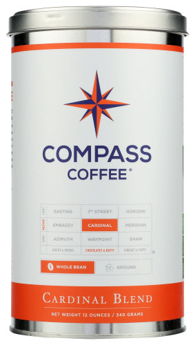 Compass Coffee Coffee Cardnl Blnd Whl Bn
