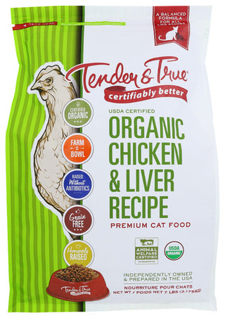 Tender And True Kibble Chicken Liver Cat