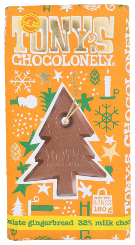 Tonys Chocolonely Bar Chc Mlk 32 Gngrbrd