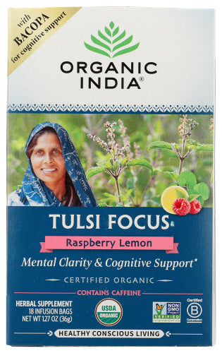 Organic India Tea Raspberry Lemon