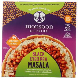 Monsoon Kitchens Inc Bowl Blk Pea Msala Rice