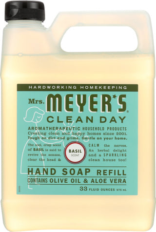 Mrs Meyers Clean Day Soap Refil Liq Basil