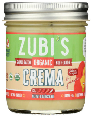 Zubis Dip Crema Jalapeno Org