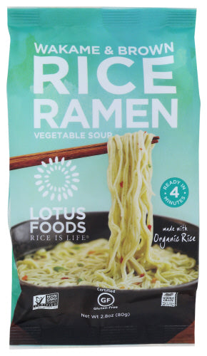 Lotus Foods Ramen Wakami & Brwn Rce