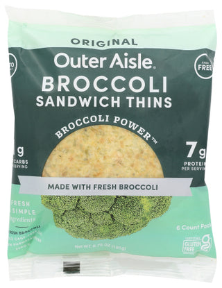 Outer Aisle Gourmet Thins Broccoli Sndwch
