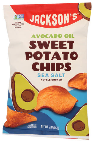 Jacksons Chips Chips Swt Pot Avo Oil Sslt